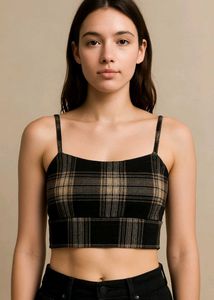 Plaid Crop Top
