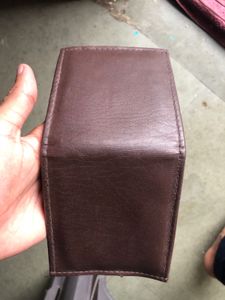Fancy Men Brown Slim Wallet With A Surprise Gift