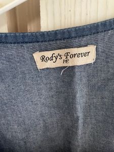 Floral Embroidered Denim Dress