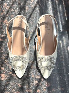 Elegant Embellished Slingback Heels