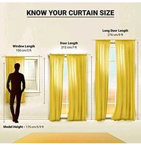 Polyresin Pencil Printed Door Curtain, 7 Feet