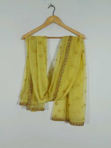Yellow Embroidered A Line Kurta Set Women&#39;s