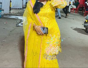 Yellow Embroidered Kurta Set