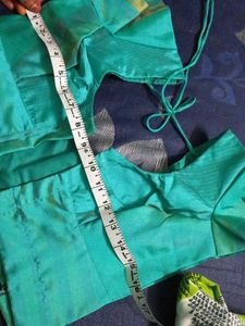 Sea Green Stitched Blouse