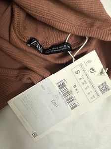 NWT Zara Brown Turtleneck Top