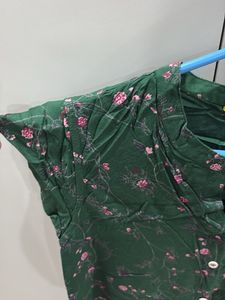 Green Floral Dress