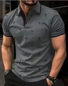 Flamingo Print Polo Shirt