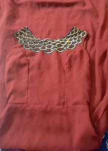 Red Embellished Dress