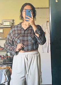 Check Crop Shirt