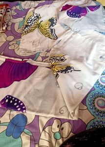 Butterfly bedsheet with Pillow Covers