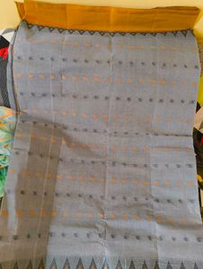 Bengal Cotton Taant Saree With Border