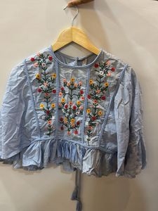lee cooper embroidered top