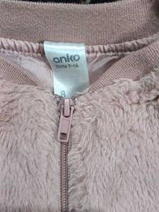 Fuzzy Pink Zip-Up Jacket