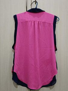 Pink and blue combination shirt