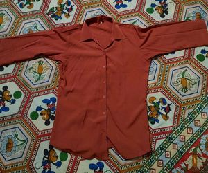 Vintage Style Rust Colour Shirt