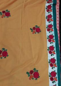 Elegant Embroidered Saree
