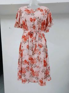 Floral Chiffon Dress - Romantic & Flowy