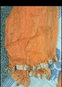 Orange Salwar Suit Set
