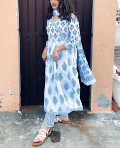 Blue And White Anarkali Suit🤍🩵
