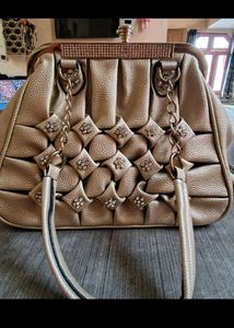 Vintage Gold Beaded Handbag