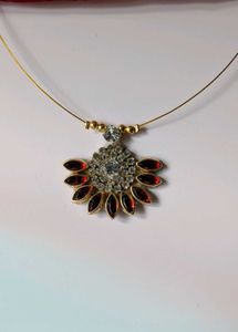 Elegant Red Stone Necklace
