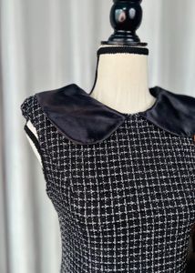 Chic Black Tweed Dress