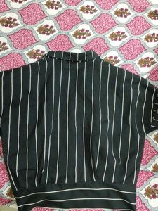 Striped Button-Down Top