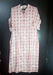 Women Cotton Muslin Printed Kurta