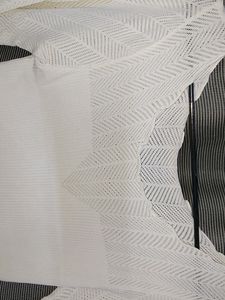 White cute ribbed top