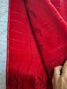 Elegant Red Saree