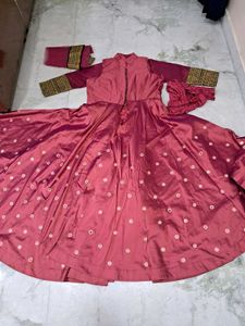 Front Open anarkali Jacket With Inner
