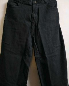 Wide Leg Black Jeans