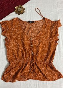 Polka Peplum Top
