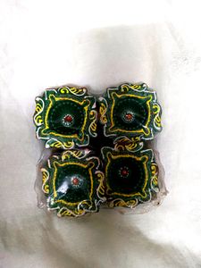 Mud Clay Diya 🪔 (Set of 4 )