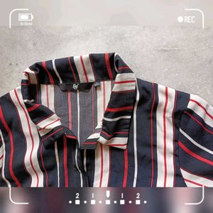 Striped Shirt Dress
