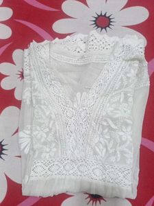 White Embroidered Blouse