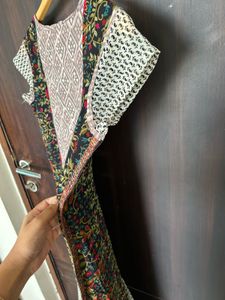 Elegant Floral Print Long Gown