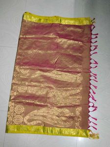Green &amp; Pink Pure Kanchi Pattu Saree 💚💝