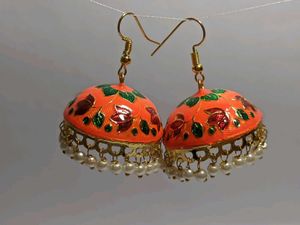 Big Size Meenakari Jhumka