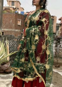 Sharara And Kurti Good Condition Fabric Georgette