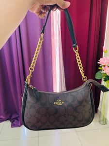 Coach Brown Signature Shoulder Bag