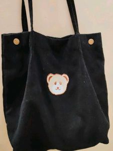 Cute Corduroy Tote Bag