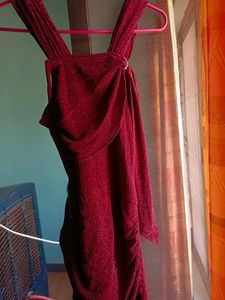 Maroon Bodycon Dress