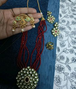 Mangalsutra with Earing And Set