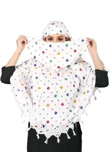 Sun Protection Pure Cotton Readymade Woman Scarf
