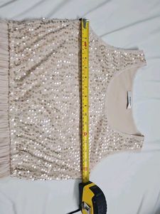 ✨ Valleygirl Sequinned &amp; Pleated Party Dress
