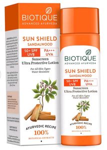 Sun Shield Sandalwood 50+Spf Sunscreen Lotion120ml