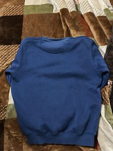 Stylish Blue Graphic Print Sweatshirt