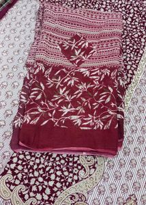 Pakistani Printed Rayon Suite With Cotton Dupatta