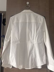 Formal Shirt White With Black Dots
